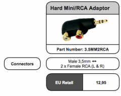 Audioquest Hard Mini-Jack/ RCA Adaptor
